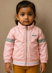 Kids Pink Winter Jacket – Size 3/4 years