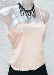 Tops &amp; Dresses For Rs.99 Only/ Cream Spaghetti Top
