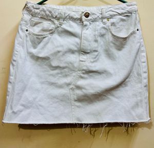 White Denim Skirt 🤍