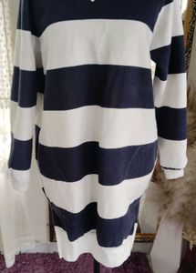 Striped Hoodie Dress