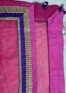 Pink Bridal Lehenga Chunni