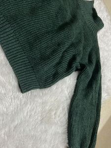 Green Oversized Sweater( Pure Wool)