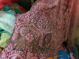 Very Beautiful 😍 Peach Colour Gown With Cancan