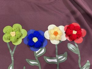 Flower Embroidery Top