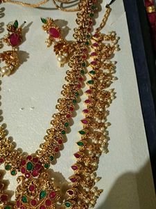 Dual Set Of Temple Jewellery