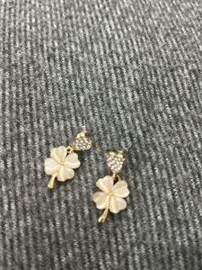 White Flower Earring