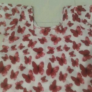 Butterfly Print patiala salwar suit handmade