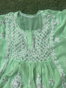 Chikankari Kurta With Gotapatti Work