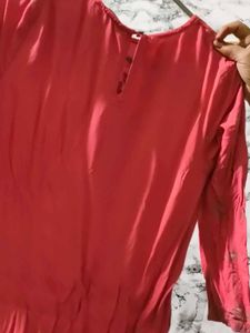 Embroidered Pink Kurta Dress