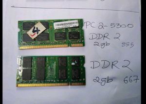 laptop DDR2 2GB RAM 2 Modules USED OK
