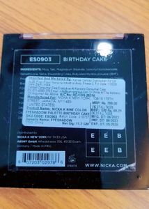 NK Makeup Birthday Cake Eyeshadow Palette