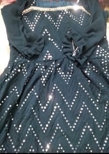 Combo Offer Black color long dress With Sharara