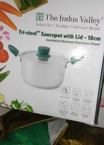 NEW INDUS VALLEY Tri Steel Saucepot With Lid