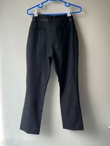 Black wool pants