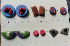 Weightless Handmade Air Dry Clay Earrings