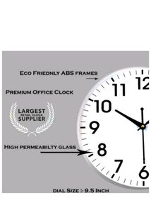 Analog Wall Clock Silver Colour