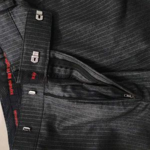 Raymond Grey Stripped Suit Blazer with Pant
