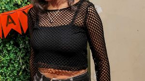 Black Mesh Top