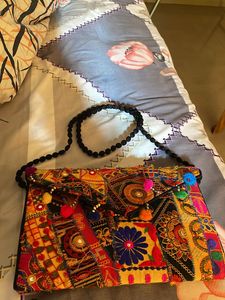 Embroidery Multi Colour Purse