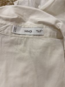 Mango Flared Sleeve Wrap Top