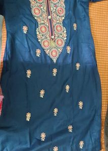Woolen Suit With Plazo And Stall
