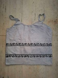 Blue Co-ord set with embroidery