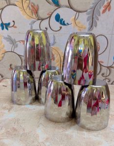 Steel Glasses (Set of 6)