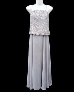 Elegant Grey Gown