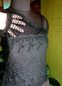 Lace One-Shoulder Top