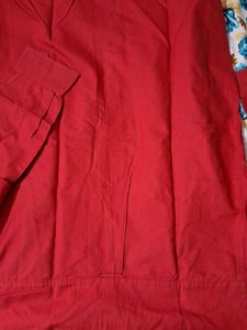 Red Casual Shirt can fit 48 to 50 size loose..exce