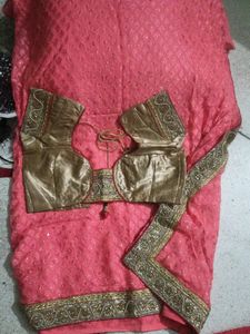 New Saree With Blouse.