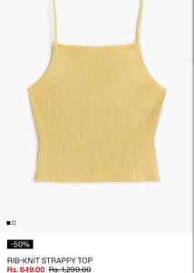 H&amp;M Mustard Tank Top