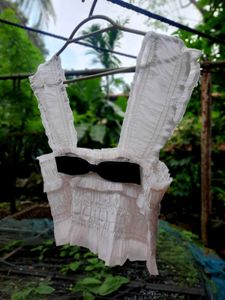 White Ruffle Top