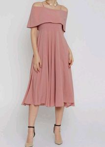Layered off shoulder Dress