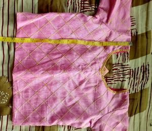 Girls Pink Lehenga Choli