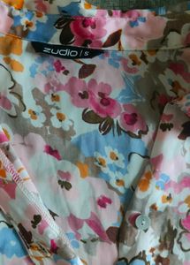Floral Silk Satin Shirt