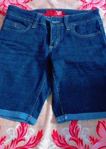 Dark Wash Denim Shorts