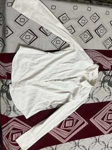 Crisp White Button-Down Shirt