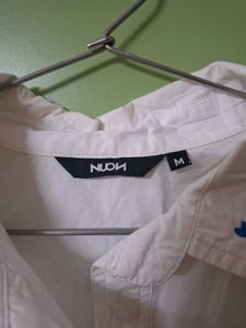 White Crop Top Shirt