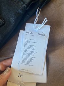 H&amp;M  Black Coated Jeans