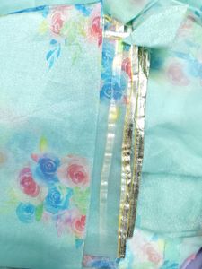 Floral Print Anarkali Set