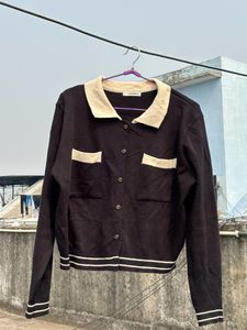 Korean Black Cardigan/ Sweater