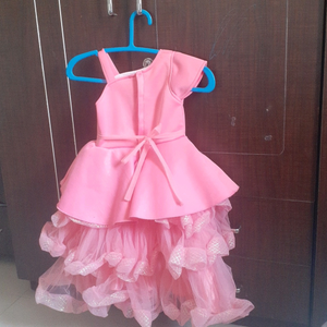 beautiful pink frock for 3 to 4 year girls