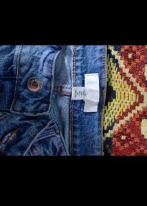 Light Wash Cropped Flare Jeans