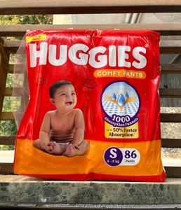 Huggies Baby Diapers S Size, 86 Count