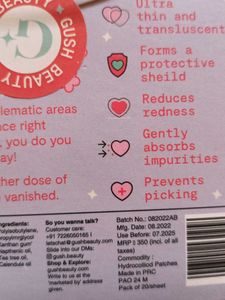 Gush Beauty Pimple Patches