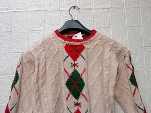 New With Tag Korean Patterned Knit Sweater