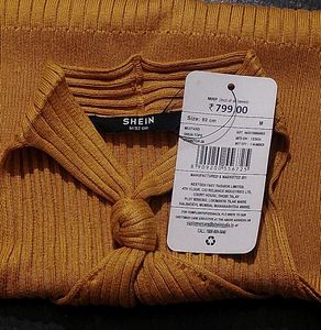 Mustard Halter Neck Top SIZE :- M