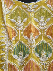Embroidered Yellow Top