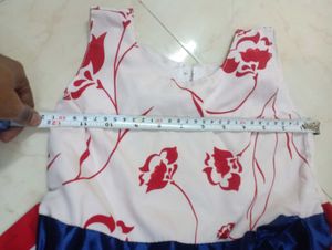 Red Frock For 10 Year Girl. Looks Beautiful.